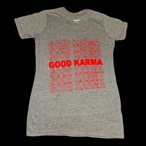 Girl's "Good Karma" Graphic Tee Size Small